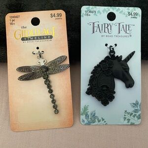 3/$20 Unicorn & Dragonfly pendants